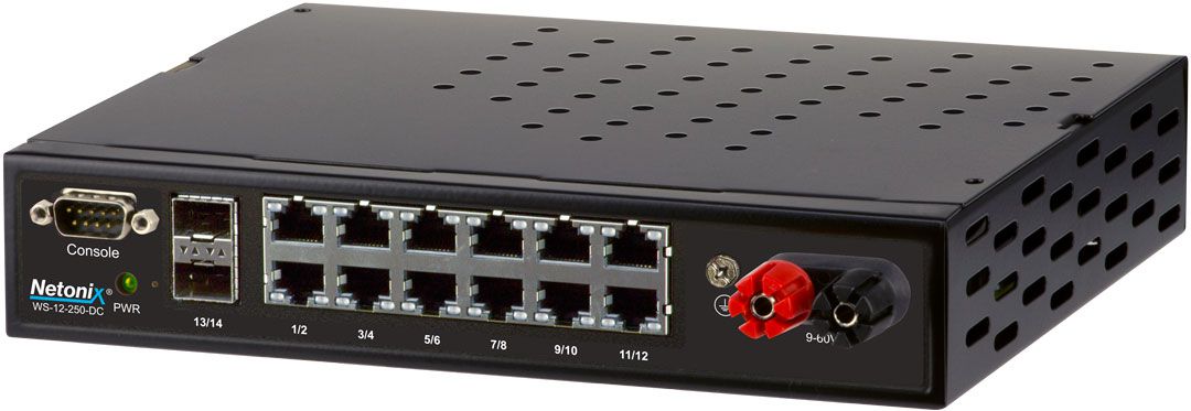 14 Port Managed PoE Switch, DC (WS-12-250-DC)