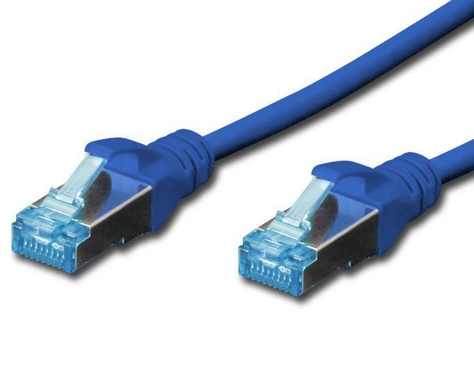 Patchkabel Cat 5e SF-UTP 0,5m blau