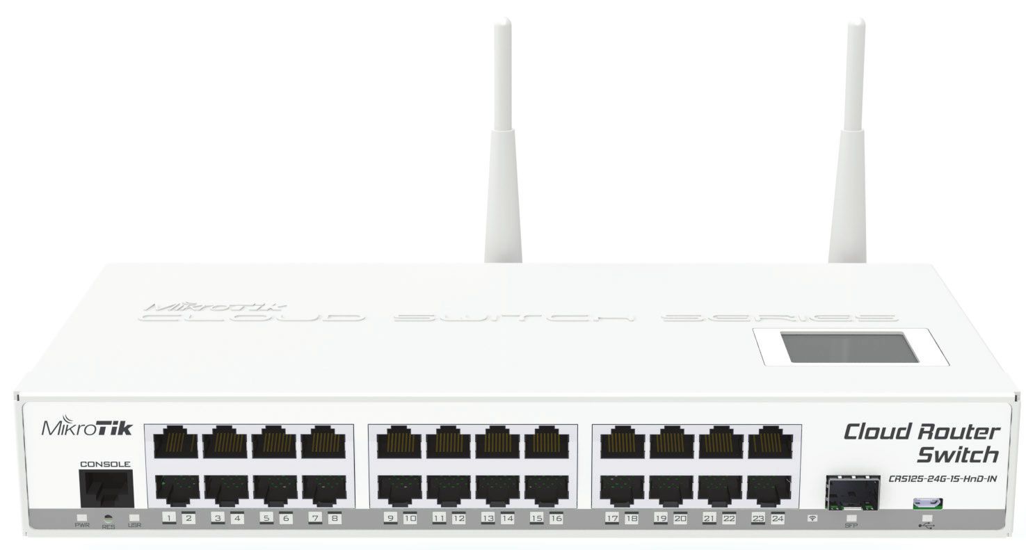 MikroTik Cloud Router Switch 125-24G-1S-2HND-IN (W