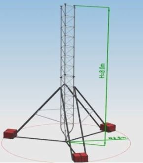 Plattenständer, 8m