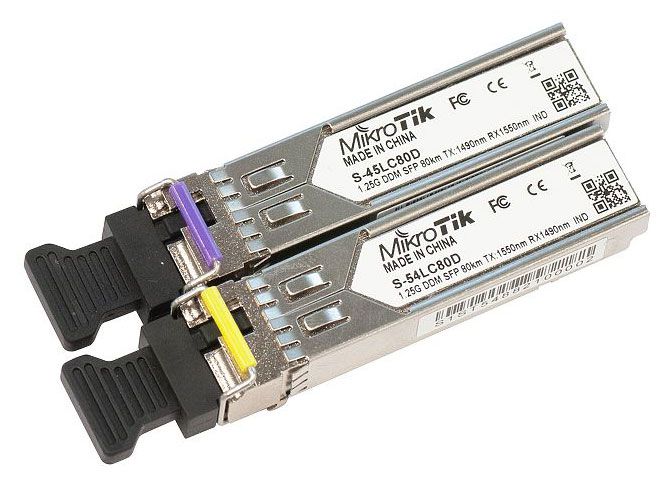 MikroTik long range SFP module single mode kit (S-