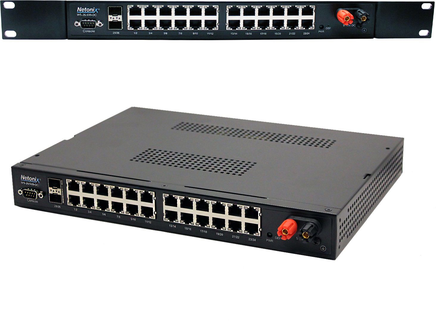 26 Port Managed PoE Switch, DC (WS-26-500-DC)